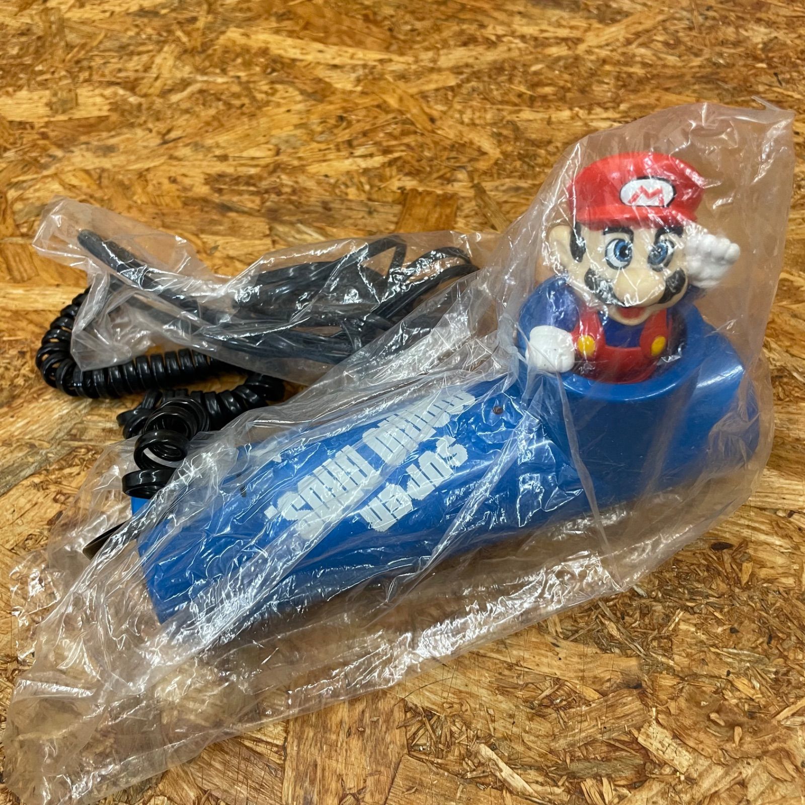 1990年 デッドストック SUPER MARIO TELEPHONE ブルー Bondwell