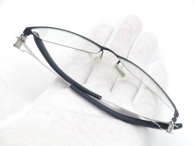 ■美品■　アイシーベルリン The Guuchan 眼鏡 めがね ブルー メタル 度入り 56□16-145 【A75681】 A.P.C - □美品□ アイシーベルリン The Guuchan 眼鏡 めがね ブルー