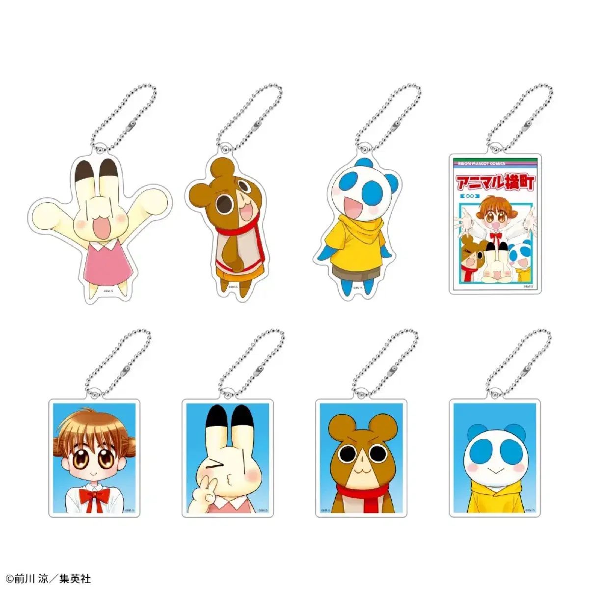 エキサイティング シークレット フレンド キーリング すべてのタイプ 8 犬 セット