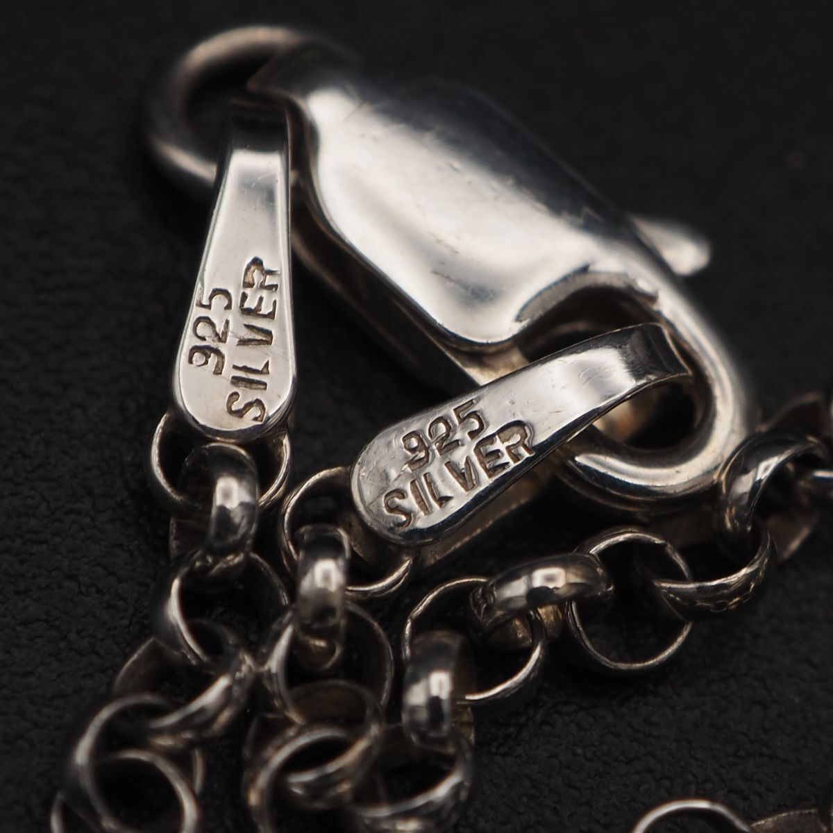 G829 ヴィンテージ SILVER925刻印 ネックレス ロロチェーン