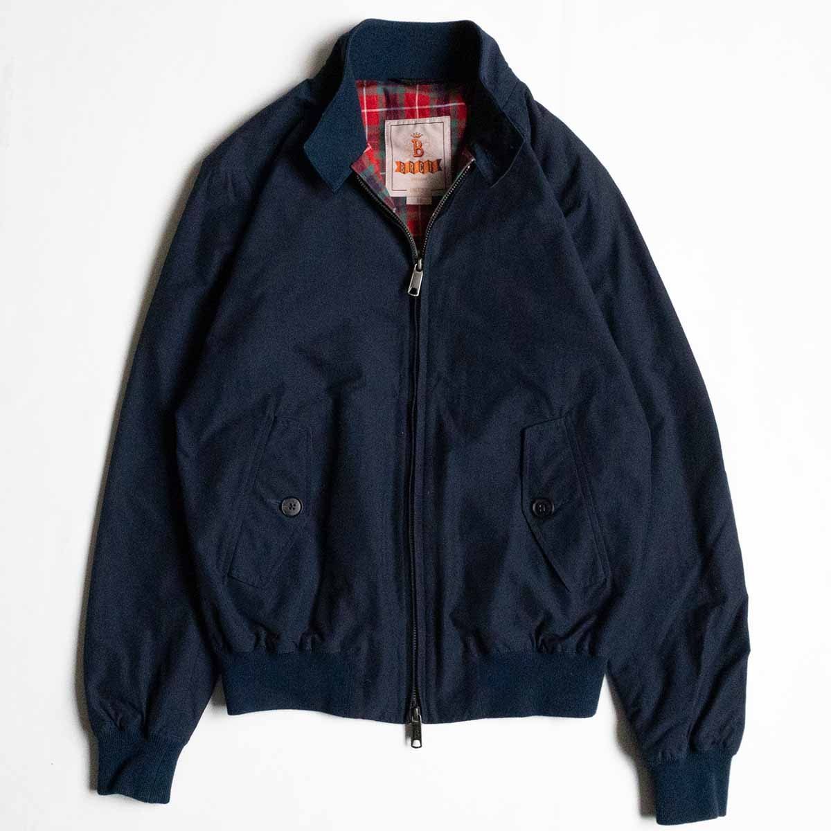 【美品】 BARACUTA 【G9 スウィングトップ ハリントンジャケット】 38 バラクータ ネイビー イングランド製 25010578