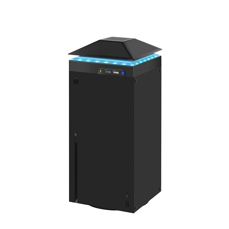 Raryars 冷却ファン XboxシリーズX用サイレント吸収ファンクーラー USBポート とXboxシリーズXダストカバーターボ温度制御ファン 外部冷却システム 1