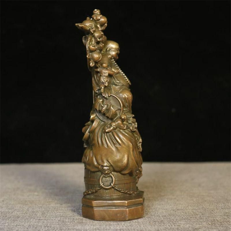 仏教美術品 五子弥勒仏 大腹笑仏 応接間 仏堂 卓上 置物 銅製品 工芸品 仏教美術品 五子弥勒仏 大腹笑仏 応接間 仏堂 卓上 置物 銅製品