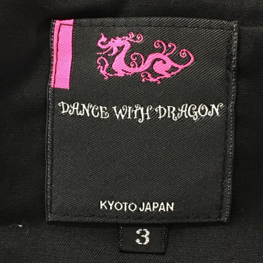 タグ付W34黒ゴルフパンツDance With Dragon