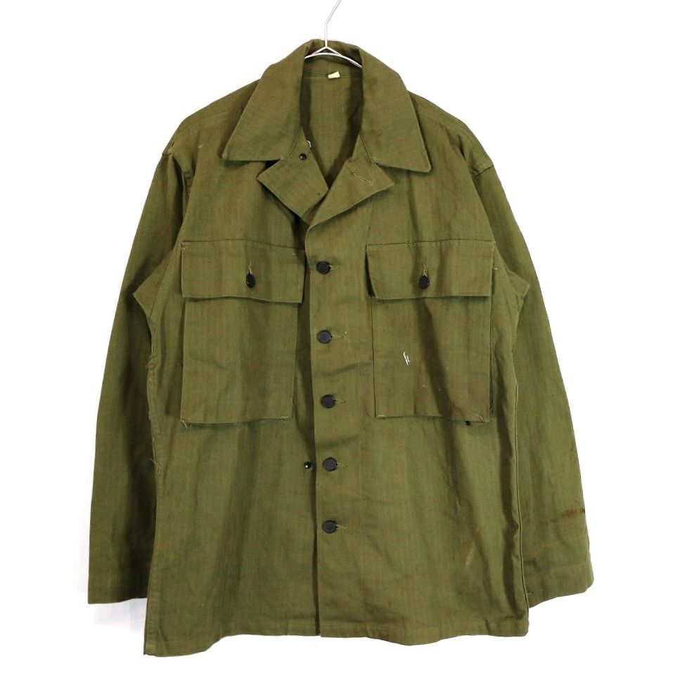 極上 40s 米軍実物 M-43 HBT ヘリンボーン ジャケット 36R 40s 米軍 U.S.ARMY M-43 HBT ヘリンボーンツイル ジャケット 36R