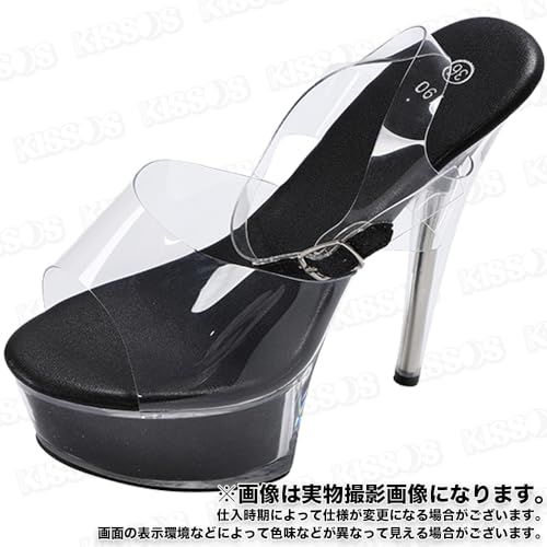 【完売必至◆厚底ソーブラックで美脚】CHANEL サンダル SO BLACK 厚底 ストラップ サンダル ビジュー クリスタル 黒 ブラック