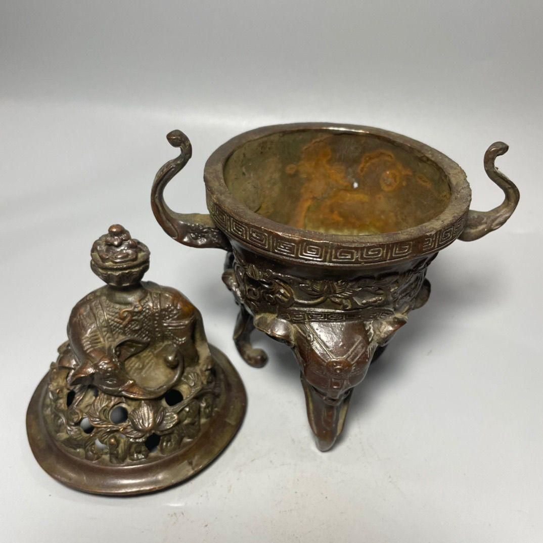 吉祥象薫香炉 仏堂香具 工芸品 美術品 置物 吉祥象薫香炉 仏堂香具 工芸品 美術品 置物 - メルカリ
