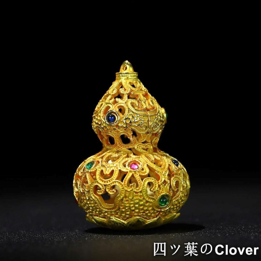 金蟾銅斗 開運 招財 装飾品 工芸品 美術品 置物 美術品・アンティーク・コレクション 銅 細工 金瓢?福禄 開運 風水