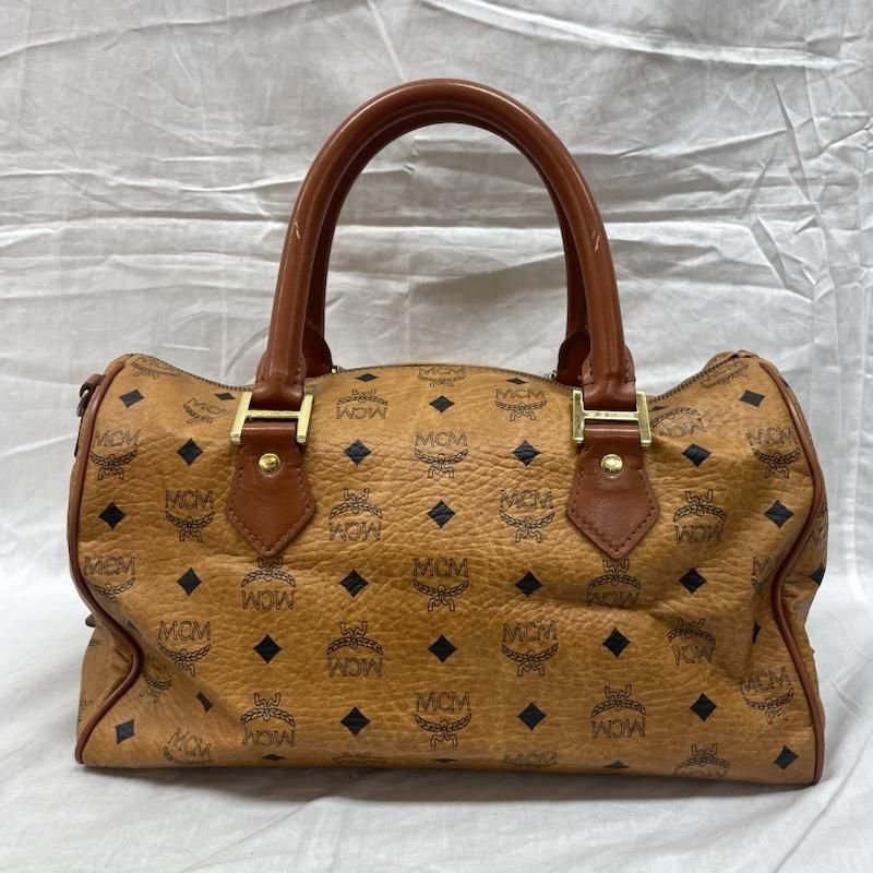 MCM - 格安✨ MCM ハンドバッグ ミニボストンバッグ レザー 総柄