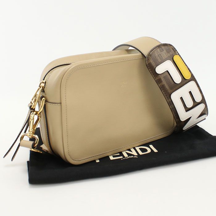 FENDI アイボリー ショルダーバッグ FENDI フェンディ ショルダーバッグ 8BT287 斜め掛け ショルダー