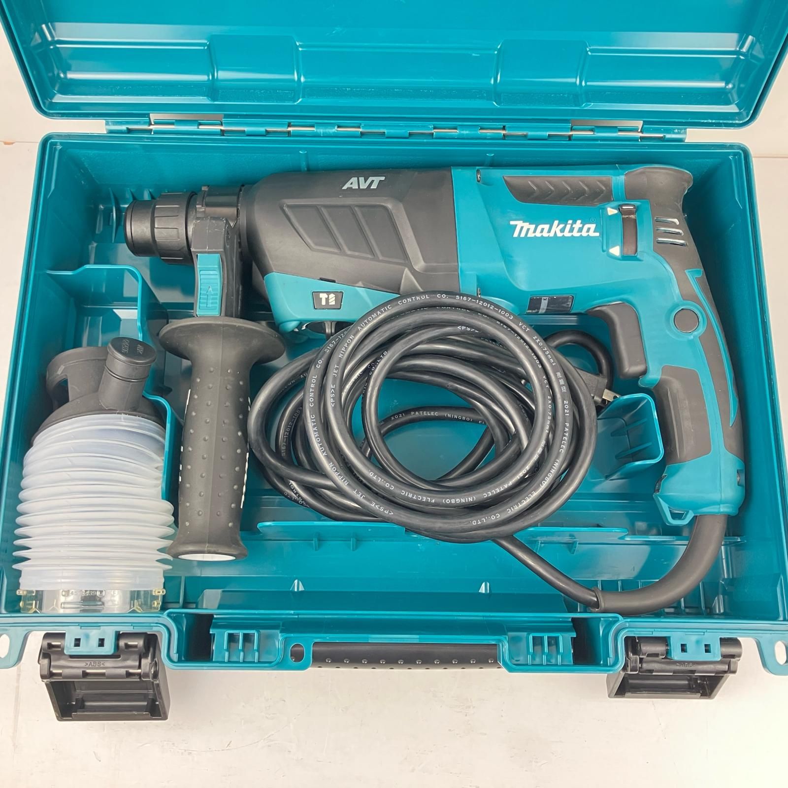 ЗЗMAKITA マキタ 100v 26mm ハンマドリル 集じんカップ ハンドル ケース付 HR2631F ブルー