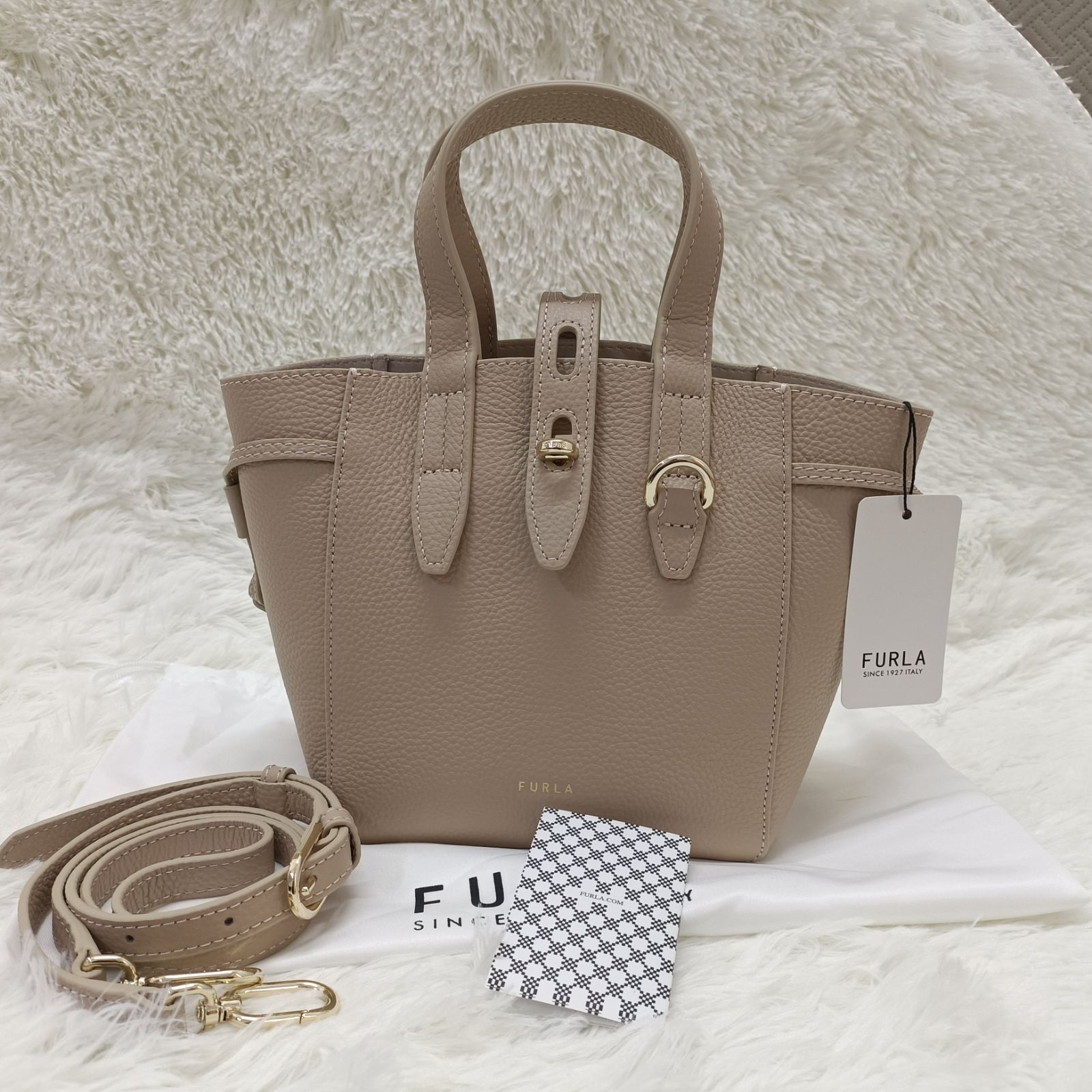 FURLA  ショルダーバッグ ハンドバッグ  ベージュ 2way