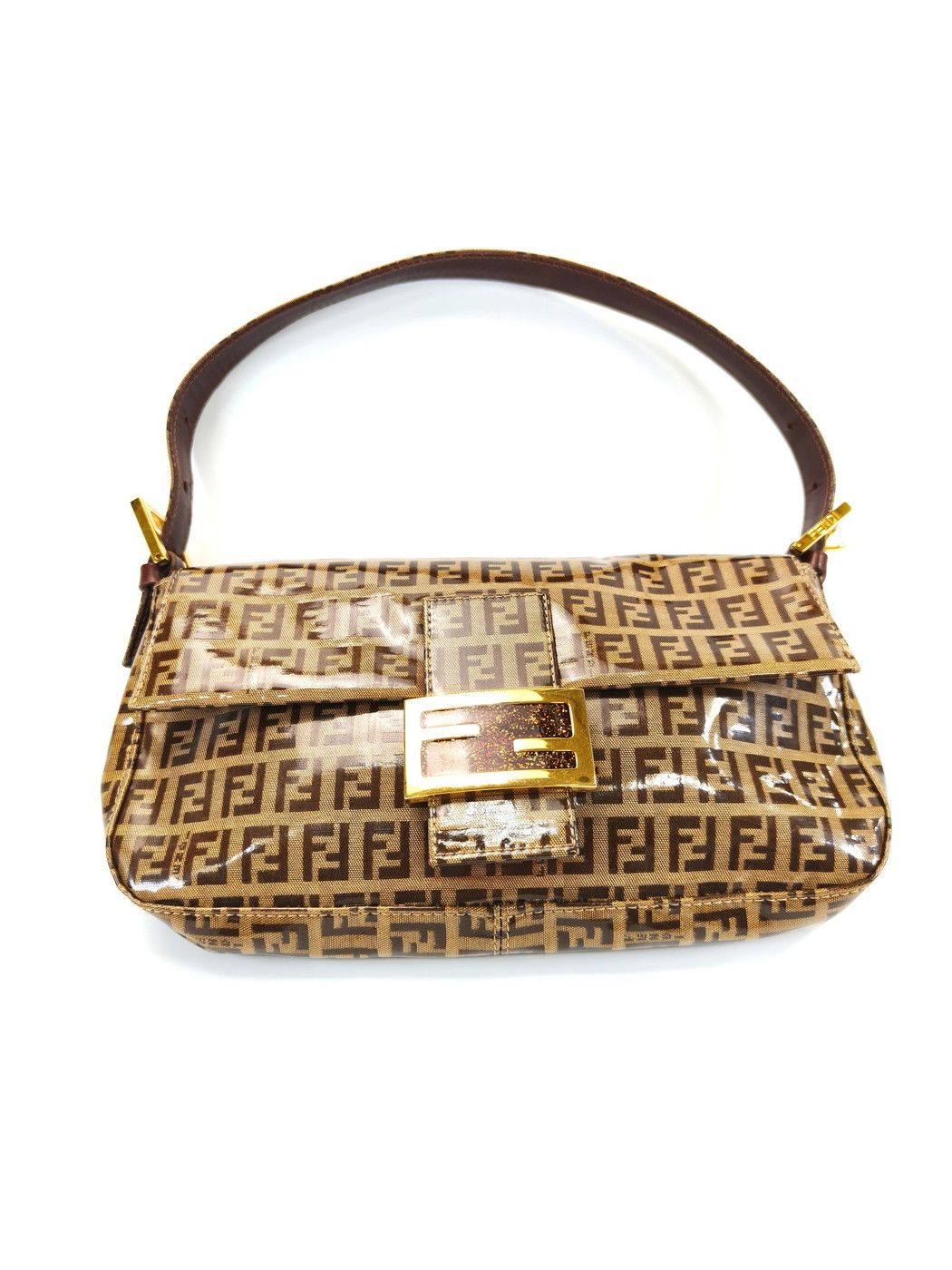 FENDI ズッキーノ マンマバケット ワンショルダー ベージュ 9703 フェンディ FENDI ズッキーノ柄 マンマバケット ワンショルダー