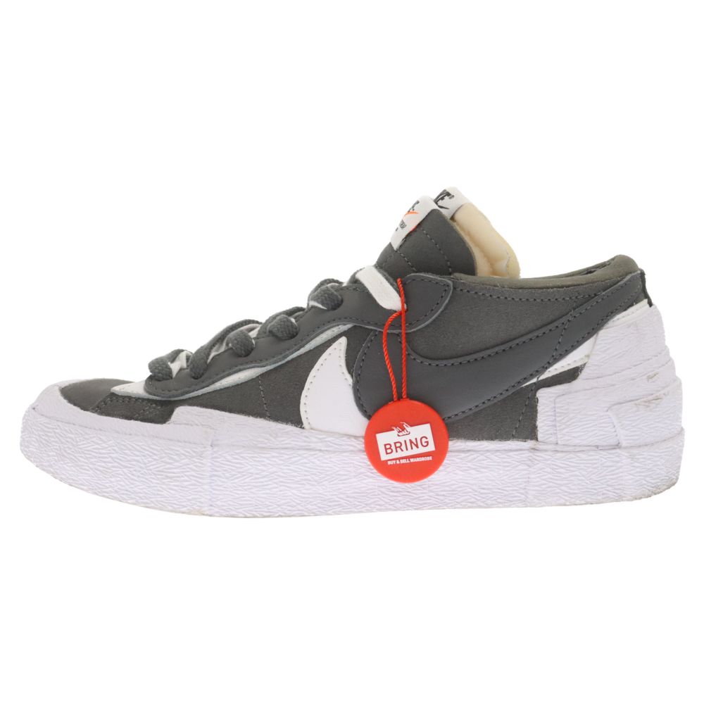 NIKE (ナイキ) ×sacai BLAZER LOW IRON GREY DD1877-002 サカイ ブレーザー アイアングレー  ローカットスニーカー ホワイト/グレー US6/24cm レディース - メルカリ