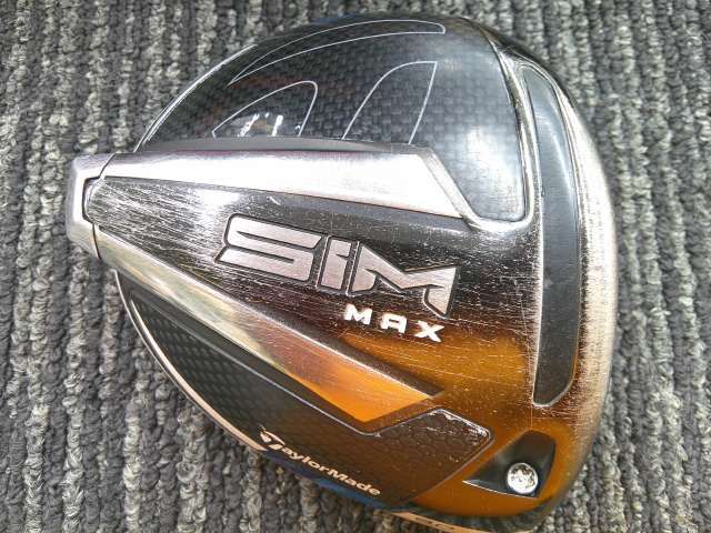 中古 ドライバー テーラーメイド SIM MAX/ヘッドノミ/×/9[4589