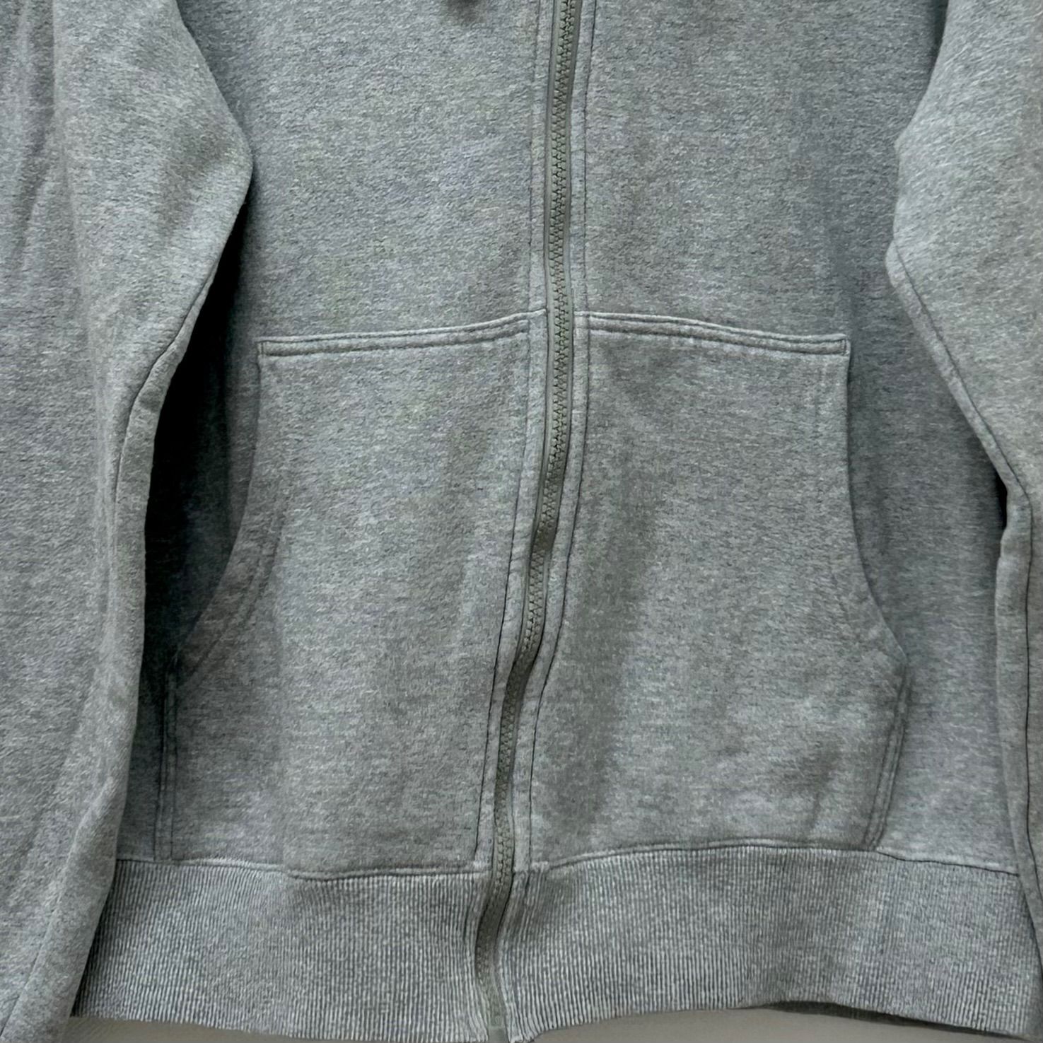 ジップアップパーカー グレー