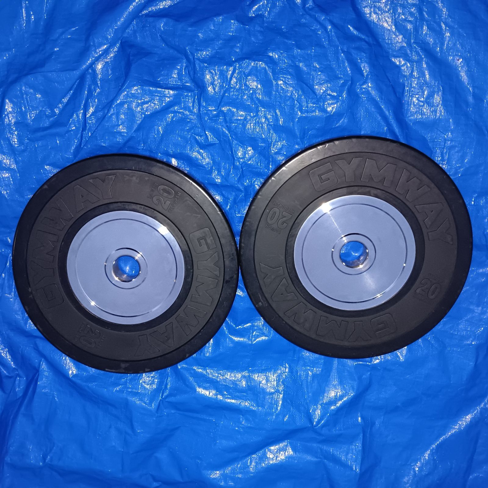 GYMWAY 薄型トレーニングバンパープレート20kg 2