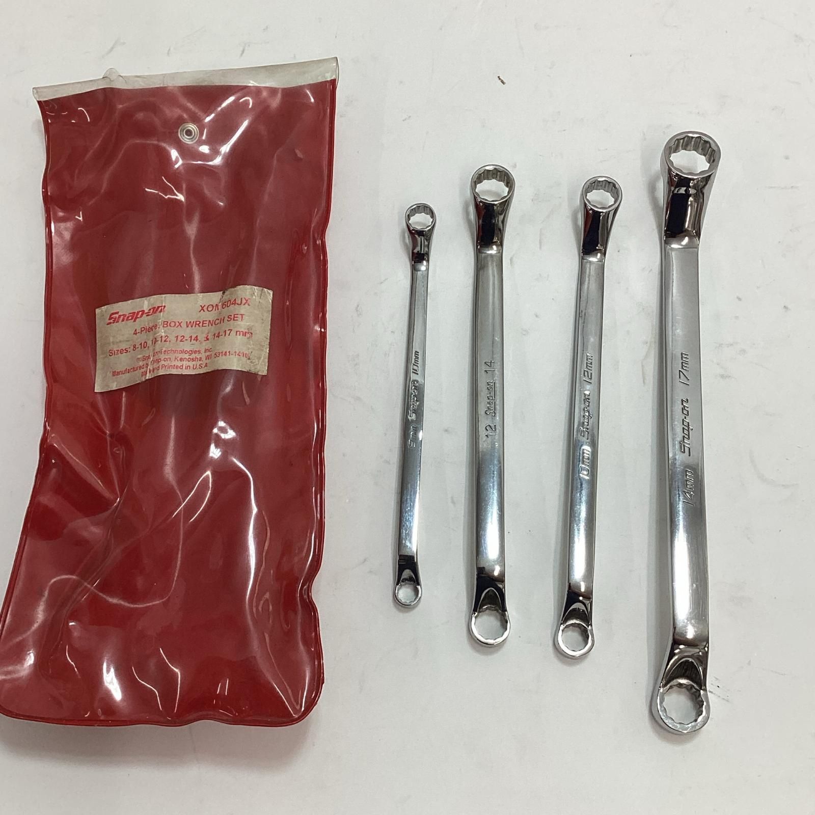 Snap-on スナップオン ハンドツール 両口メガネレンチ XOM604JX 8-10 10-12 12-14 14-17 4本セット