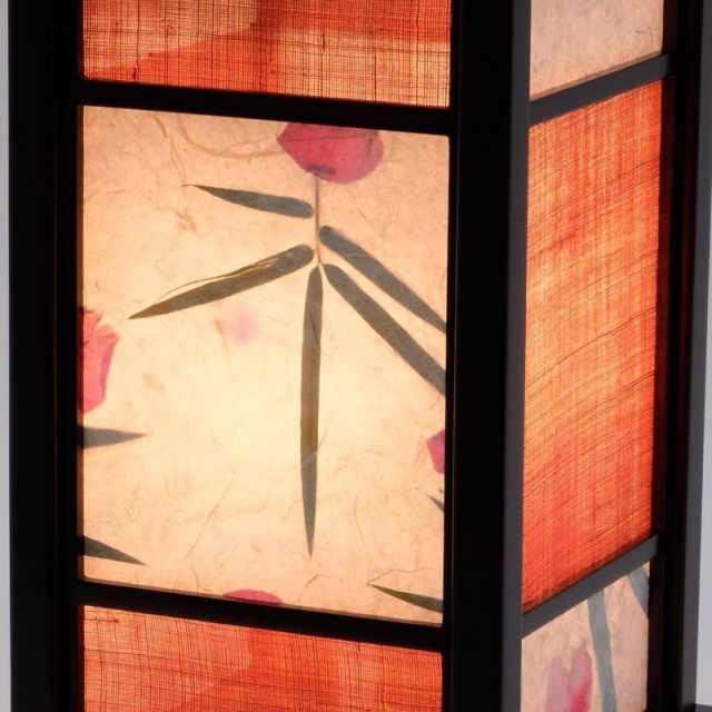 盆提灯 八女提灯 創作提灯 なごみあかり 優彩 ゆうさい 高さ39 cm P 11 8710-83102 f 置き提灯 電気コード式 初盆 お盆 引出物袋 数珠