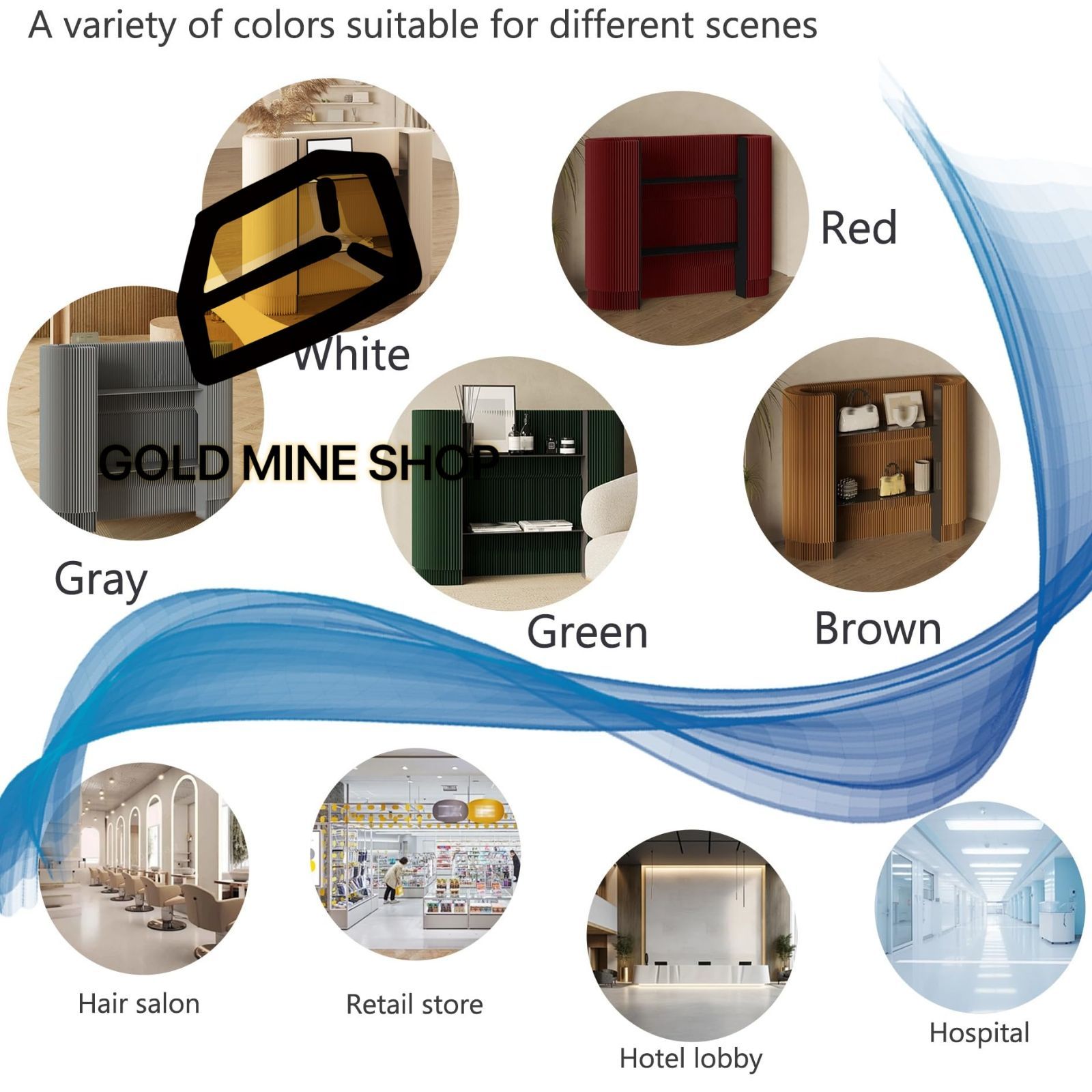 受付カウンター レジ
