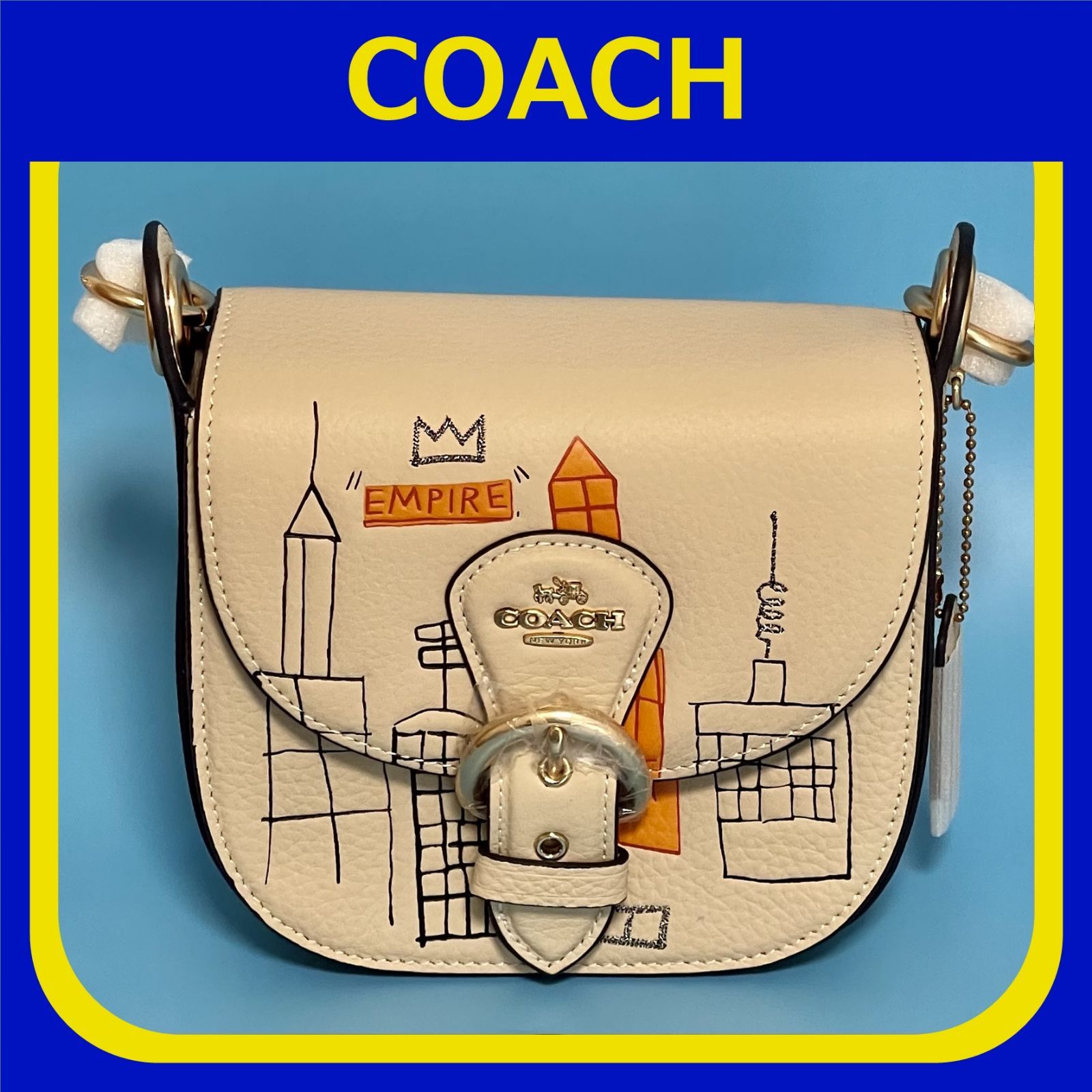 COACH コーチ X ジャンミシェル・バスキア クレオショルダー バッグ 17