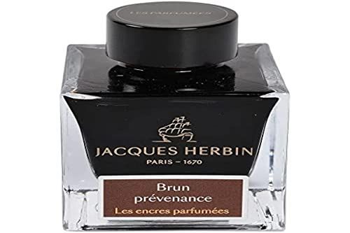 エルバン ジャックエルバン 香りつきインク 50ml ブラウン|慈愛 万年筆|ガラスペン つけペン用 HERBIN hbj14747