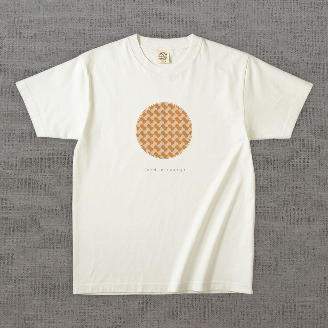和柄Tシャツ　分銅繋ぎ -彩・円-
