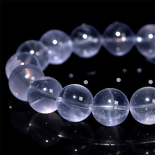 高品質　ブルーローズクォーツ　ブレスレット　17ミリ 楽天市場】〔K1706-13m〕13mmお買い得 マダガスカル産 ブルー