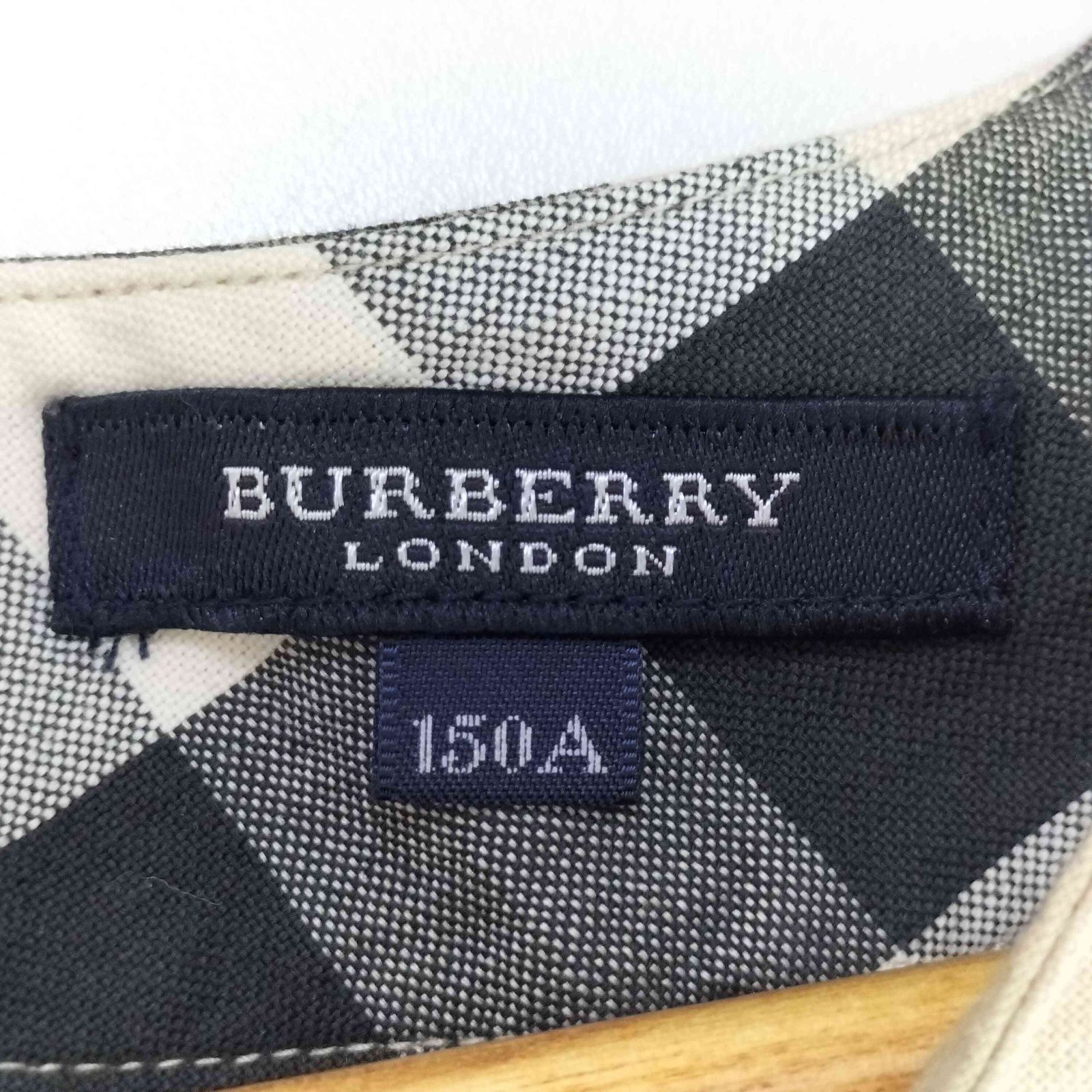 バーバリーロンドン BURBERRY LONDON 襟ノバチェック 切り替え