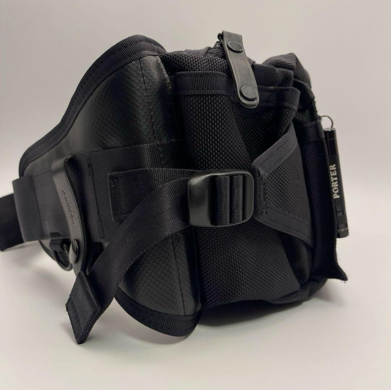 美品】PORTER HEAT ウエストバッグ L ブラック マグライト付属 316