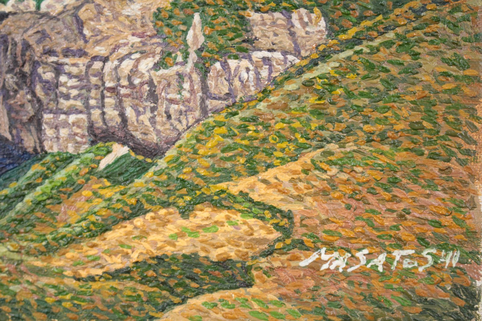 渡辺正敏『岬』油彩画【真作保証】 絵画 渡辺正敏『岬』油彩画【真作保証】 絵画 - メルカリ