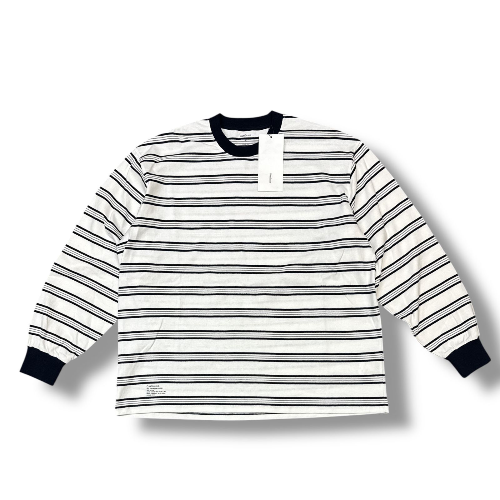 Fresh Service マルチボーダー長袖Tシャツ 参考上代16500円 未使用品 FreshService MULTI BORDER L/S TEE