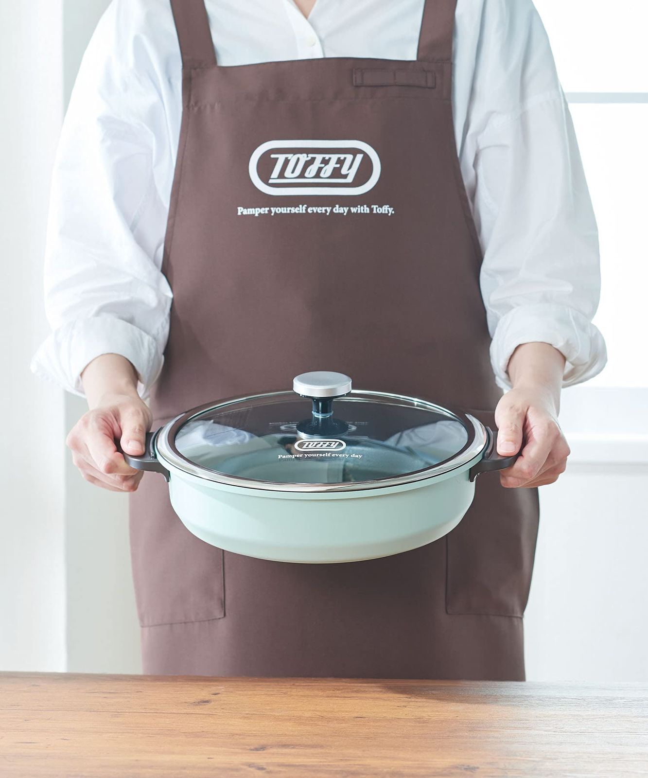 Toffy/トフィー】 電気グリル鍋 K-HP2 (ペールアクア) 鍋・内鍋