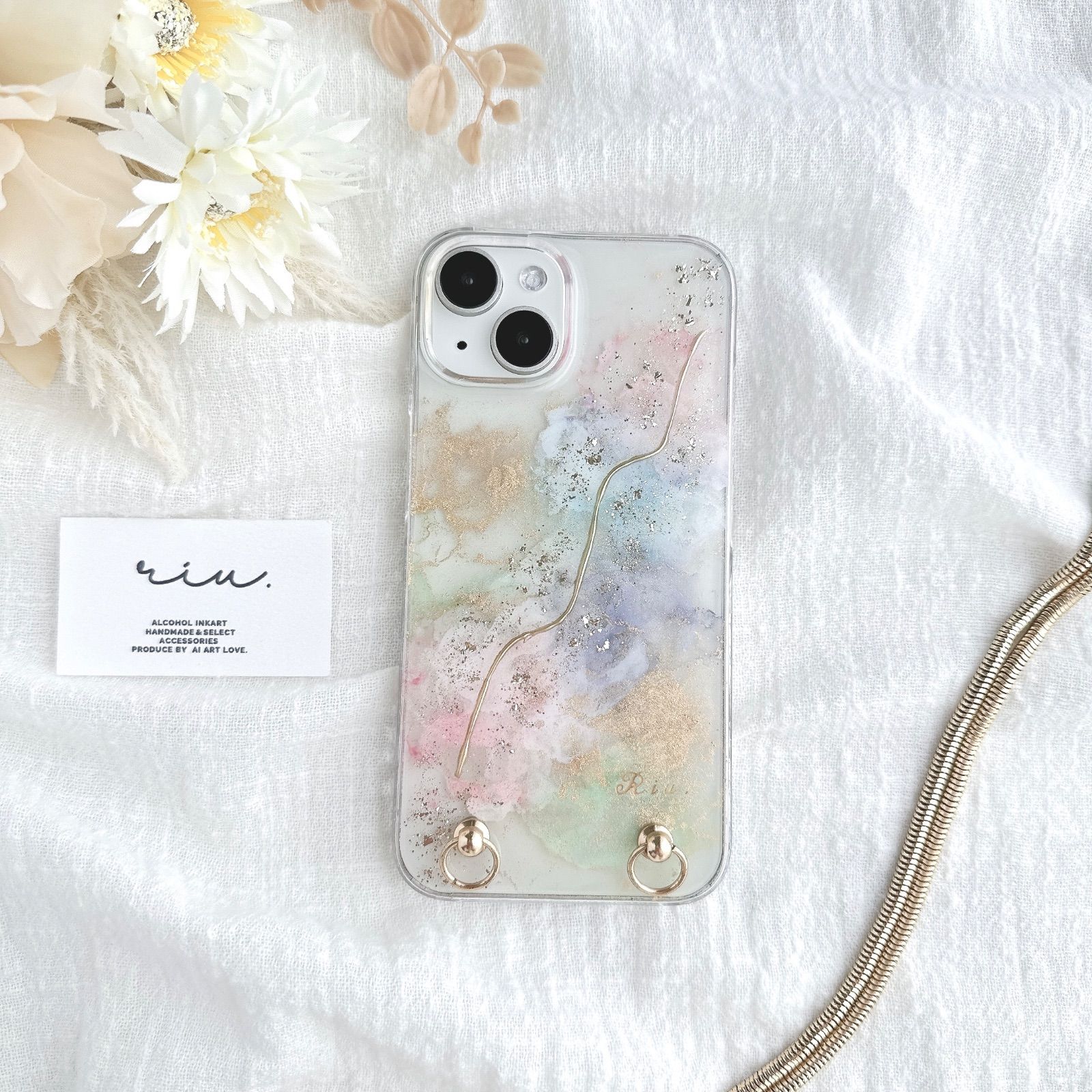 花陽のスマホケース 紫陽花 ニュアンスiPhoneケース スマホケース Android 全機種