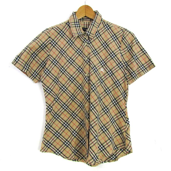 新品未使用タグ付き　BURBERR ポロシャツ　アイボリー　長袖　チェック柄　M BURBERRY チェック柄 ポロシャツ 新作 Lサイズ