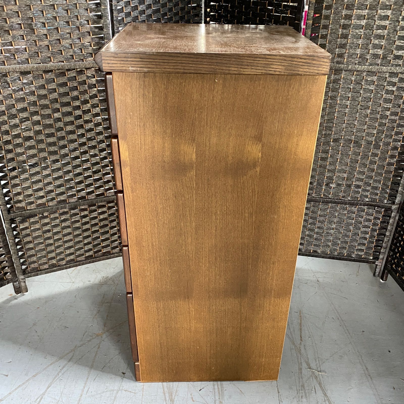 マルヨシ マルヨシ民芸家具 木製 5段 棚 チェスト 天然木 書斎 家具