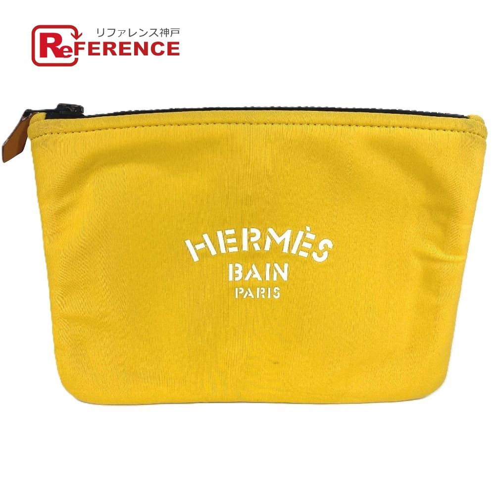 HERMES エルメス ポーチ ネオバン PM ポリアミド イエロー