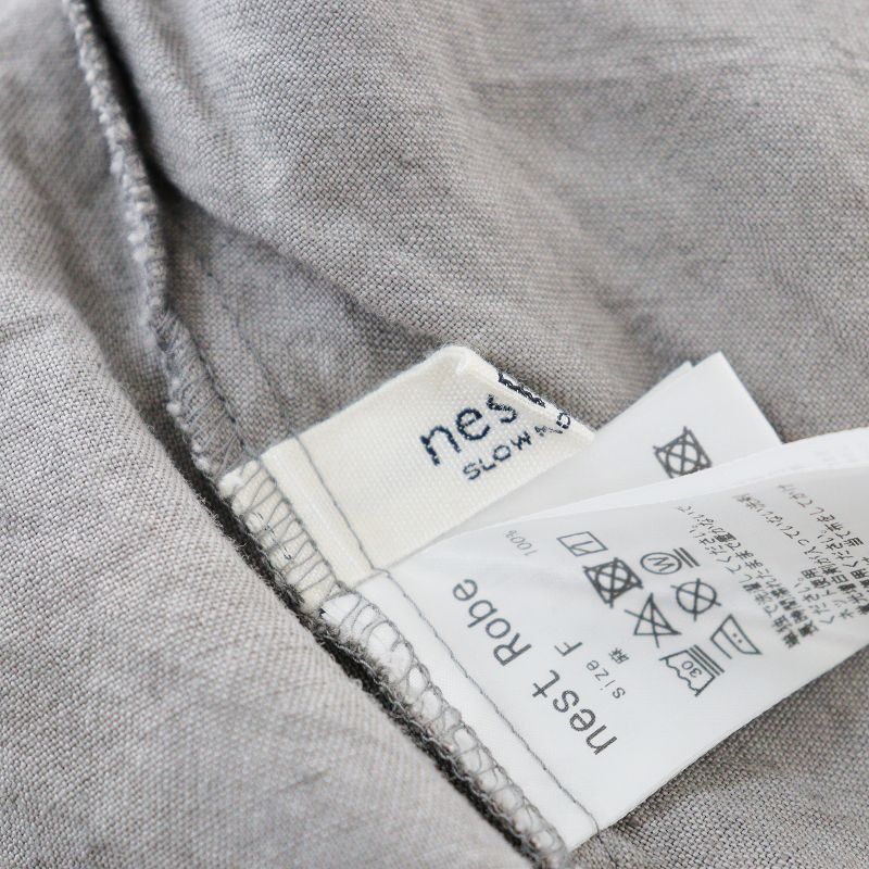 美品 2021SS ネストローブ nest Robe ラミーリネンフーデッド
