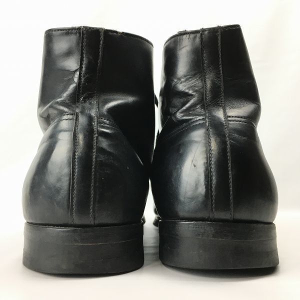 欧州70年代以前?　Vintage 品　ショート丈ミリタリーブーツ　チャッカ/オフィサー　サービスシューズ　size27.5H〈黒/BLACK/ブラック〉/men's 管No.WZB202 欧州70年代以前? Vintage 品 ショート丈ミリタリーブーツ チャッカ