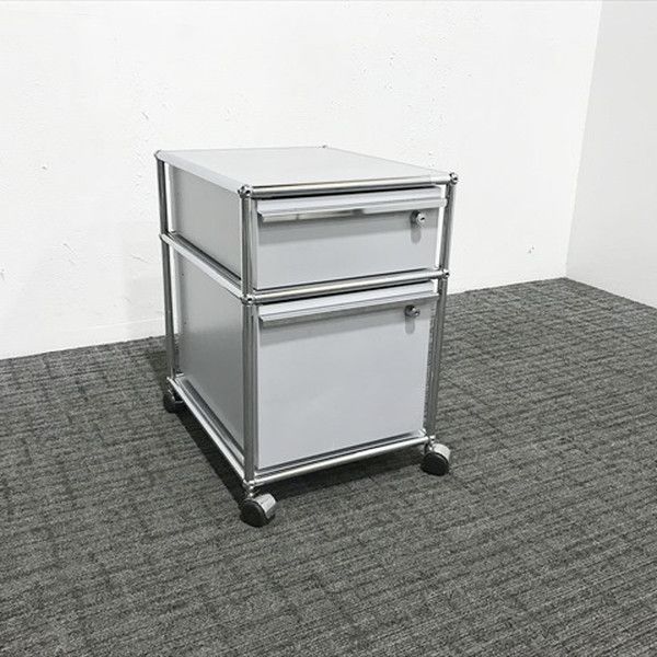 USMハラー インサイドワゴン 引出し2段 USM ユーエスエム シルバー