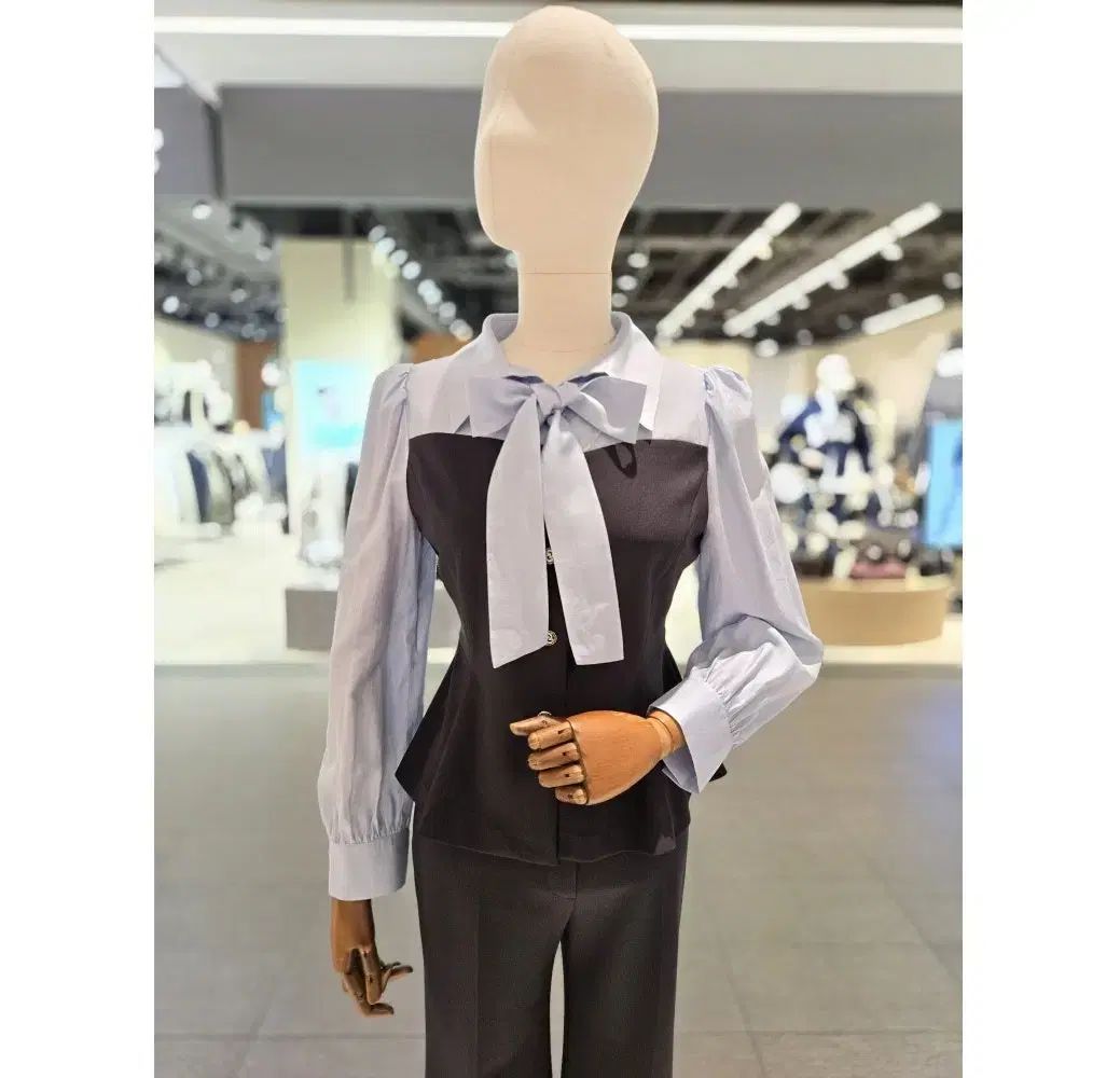 Kenneth lady ケネスレディー 25 年 タイ 取り外し バイカラー ビスチェ ブラウス