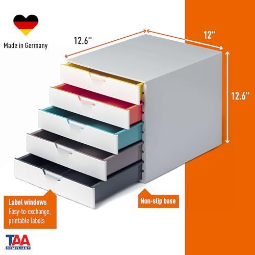  Durable デュラブル レターケース ５段 ホワイト レタートレー デスクトレー 机上アクセサリー