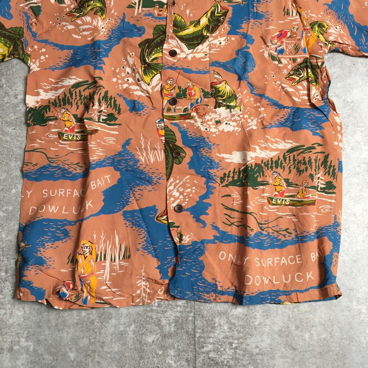 EVISU エヴィス アロハシャツ ハワイアンシャツ 青 白 3B EVISU エヴィス アロハシャツ ハワイアンシャツ 青 白 3B 2025年