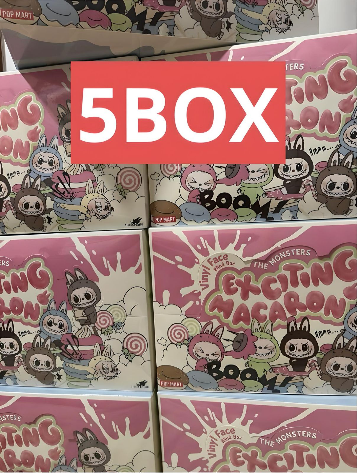 Labubu THE MONSTERS Exciting Macaron 5BOX シュリンク付き