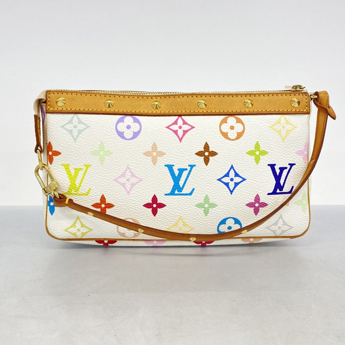 LOUIS VUITTON　レーシーモノグラムソックス　シルクポーチ付　未使用品 5hb0535-h】ルイヴィトン ポーチ モノグラム・マルチカラー
