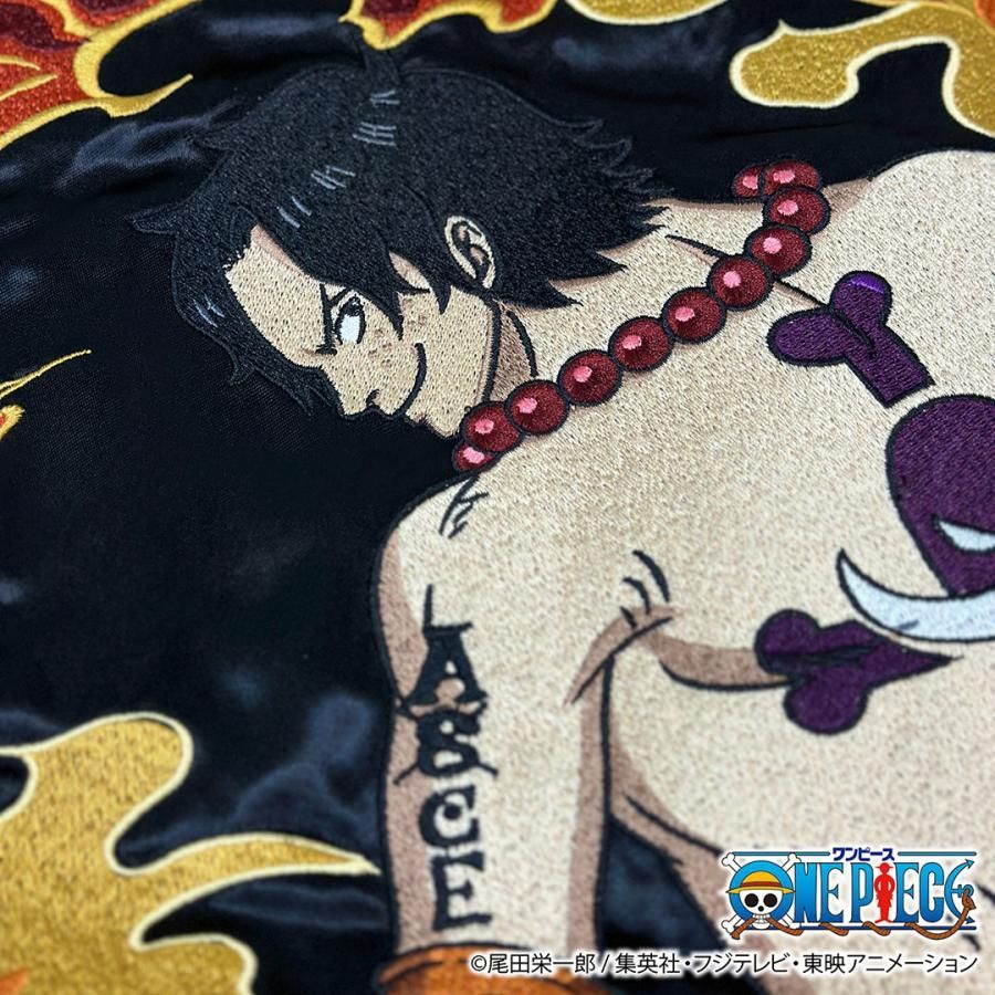 絡繰魂 粋 ワンピース ONEPIECE コラボ スカジャン エース × 白ひげ