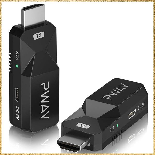 新着1080P 165フィート。 PWAY HDMIエクステンダー 50m安定転送距離 HDMI延長器オーディオビデオ フルHD1080P/HDCP Cat5/Cat6 イーサネットケーブル 伝送ロスレスシグナル HDMI 長距離延長アダプター