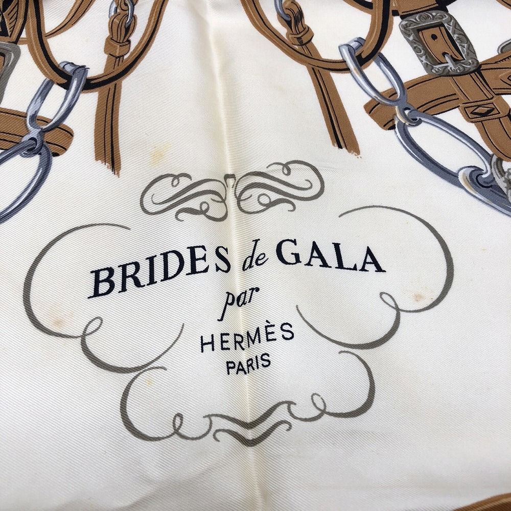 HERMES エルメス カレ90 brides de gala 式典用馬勒 スカーフ