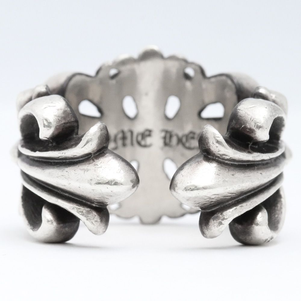 21号 CHROME HEARTS ダブルフローラルクロスリング - メルカリ