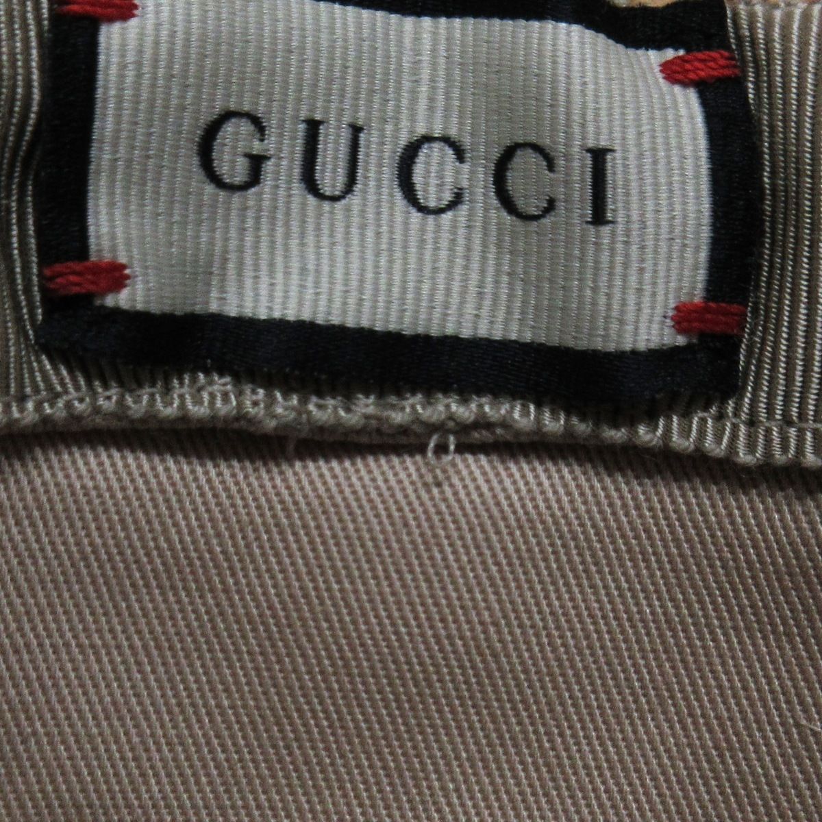 GUCCI(グッチ) ハット M　58 GG柄 582435 3HH39 ライトブラウン×ブラウン 麦わら帽子/刺繍/パイソントリム/サイズ:M  ラフィア×パイソン